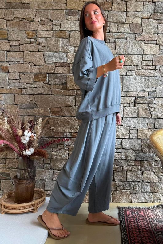 Lagen Relaxed Sweatshirt Storm
